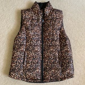 Lightweight Cheetah Puffer Vest